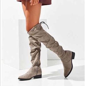 NWOT Sam Edelman over the knee grey boots